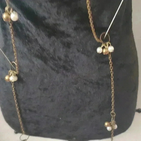 Paparazzi long brass colored necklace with earrings - Picture 5 of 6